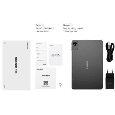 ������� Doogee T36 12" 8/256Gb 4G (LTE) Urban Black (6923740246993) - �������� 6
