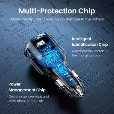   Ugreen 3xUSB 130W (2xUSB-C+USB-A) QC 3.0 black (CD293) (90413) -  11