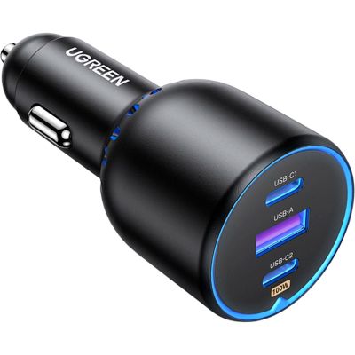   Ugreen 3xUSB 130W (2xUSB-C+USB-A) QC 3.0 black (CD293) (90413) -  2