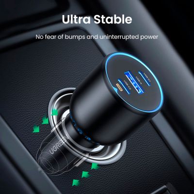   Ugreen 3xUSB 130W (2xUSB-C+USB-A) QC 3.0 black (CD293) (90413) -  9