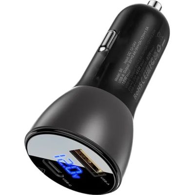 �������� ������� Acefast 2xUSB 63W (USB-C + USB-A) B6 with digital display (6974316280972) - �������� 2