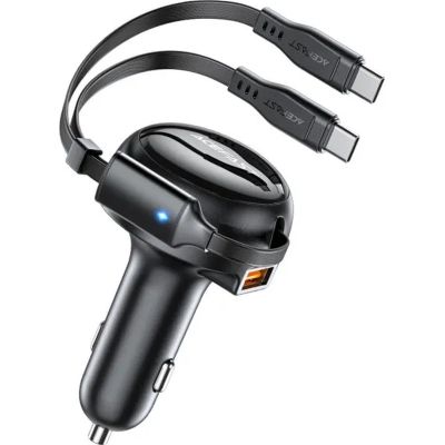   Acefast 3xUSB 53W (2xUSB-C+USB-A) + cable USB-C 2in1 B13 (6974316282921) -  3