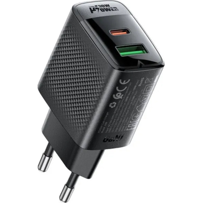 �������� ������� Acefast 2xUSB 30W (USB-C+USB-A) Gan A98 Black (6974316283263) - �������� 3