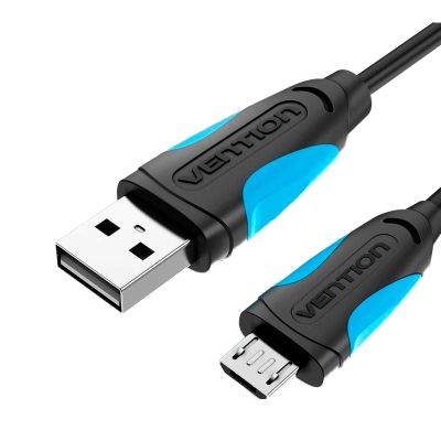   USB 2.0 AM to Micro 5P 0.5m Black Vention (VAS-A08-B050) -  1
