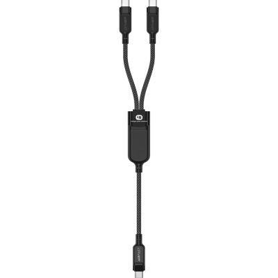 ���� ������ USB-C to 2xUSB-C 0.8m 100W Acefast (6974316280149) - �������� 1