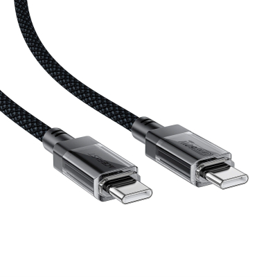 ���� ������ USB-C to USB-C 1.2m 60W stainless steel C12-03 Black Acefast (6974316283317) - �������� 3