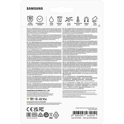 ����� ������ Samsung 128 GB microSDXC Class 10 UHS-I U3 V30 A2 EVO Plus+SD Adapte (MC128SA/EU) - �������� 9