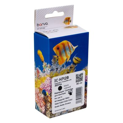 �������� Barva HP 712 (3ED70A/3ED71A) 80 ��, black (IC-H712B) - �������� 1