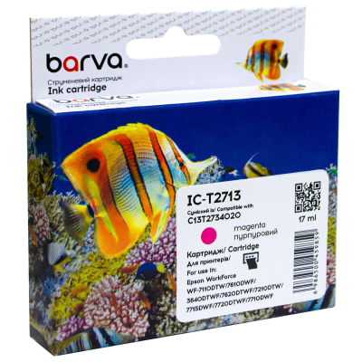 �������� Barva Epson T2713 27XL (C13T27134020) 1100 c, Magenta (IC-T2713) - �������� 1