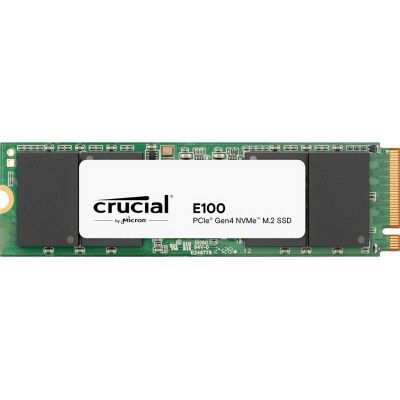 ������������ ����������� SSD 480Gb, Crucial E100, PCI-E 4.0 x4, M.2 2280, 3D TLC, 4500/2500 ��/� (CT480E100SSD8) - �������� 1