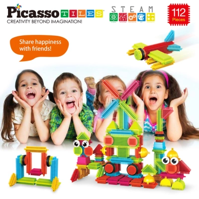����������� Picasso Tiles Hedgehog Building Blocks Set 112 ������� (817338022631) - �������� 5