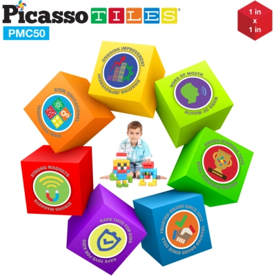 ����������� Picasso ��������� Tiles Building Cubes 50 ������� (817338023645) - �������� 6