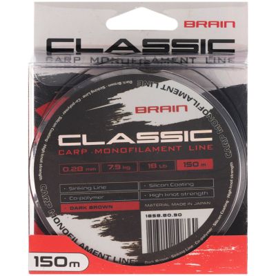 ����� Brain Classic Carp Line (dark brown) 150m 0.28mm 18lb 7.9kg (1858.80.90) - �������� 2