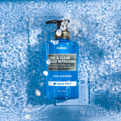 ������� Kundal Cool & Clear Scalp Refreshing Shampoo Aqua Mint 500 �� (8809693253265) - �������� 3