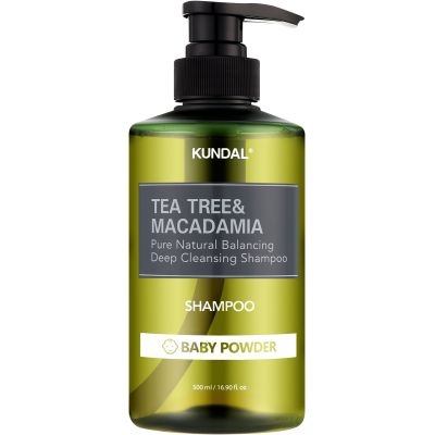 ������� Kundal Tea Tree & Macadamia Deep Cleansing Shampoo Baby Powder 500 �� (8809693252787) - �������� 1