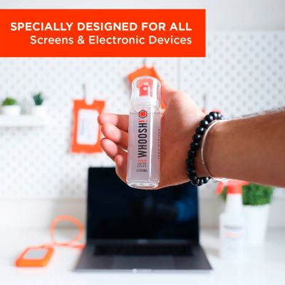 ����� ��� �������� Whoosh! Screen Shine DUO 100+8ml, microfiber 14x14cm (1FG108ENFR) - �������� 3