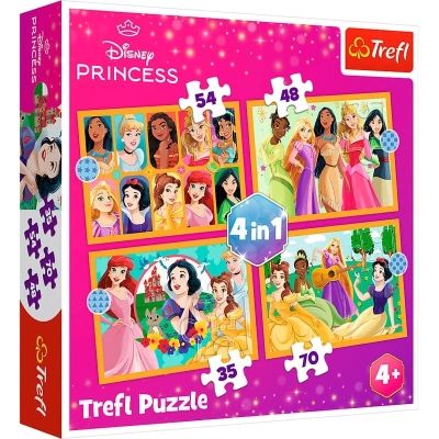 ���� Trefl Princess ��������� ������� 4 in 1 (35, 48, 54, 70) �������� (5900511346510) - �������� 1