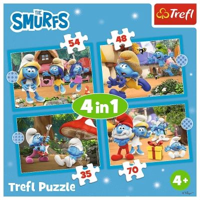 ���� Trefl The Smurfs ���� ������� 4 in 1 (35, 48, 54, 70) �������� (5900511346565) - �������� 6
