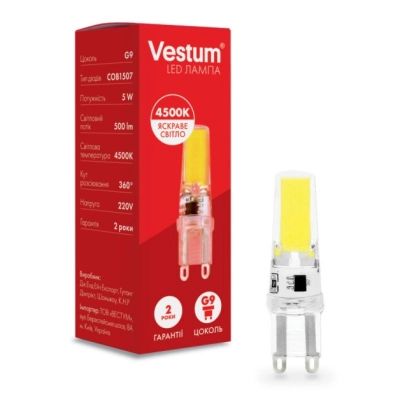  Vestum LED COB G9 5W 3000K 220V (1-VS-8301) -  1