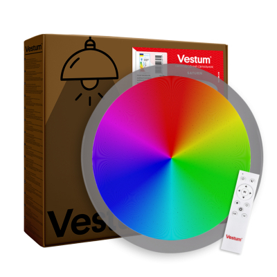 ���������� Vestum SATURN ������ ���� 60W 425*60�� 3000�-6500� RGB � �� (VS-91071) - �������� 2