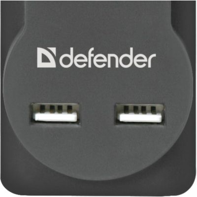 ������� ������ ������� Defender DFS 751, 1.8m, 5���., 2xUSB (99751) - �������� 3