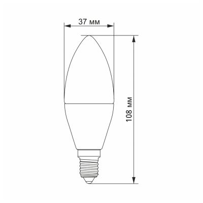  Videx LED C37h 4.9W E14 4100K (VL-C37h-49144) -  2