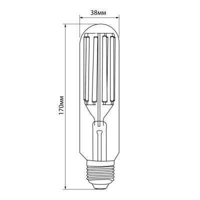  Videx LED Filament T38F 24W E27 5000K (VL-T38F-24275) -  2