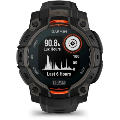 �����-�������� Garmin Instinct 3, 45mm, Solar, Black Bezel with Black Band, GPS (010-02934-00) - �������� 2
