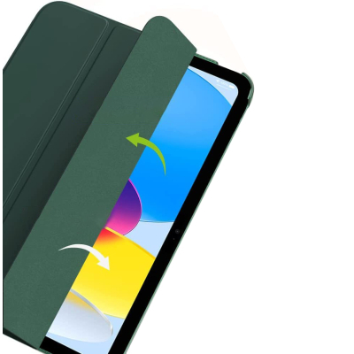 ����� �� �������� BeCover Tri Fold Hard Apple iPad 10.9" (2022/2024)/iPad (�16) 2025 11" Dark Green (713319) - �������� 2