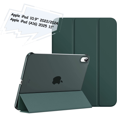 ����� �� �������� BeCover Tri Fold Hard Apple iPad 10.9" (2022/2024)/iPad (�16) 2025 11" Dark Green (713319) - �������� 1