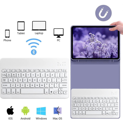 ����� �� �������� BeCover with keyboard Apple iPad Mini 6 2021 Purple (712991) - �������� 5