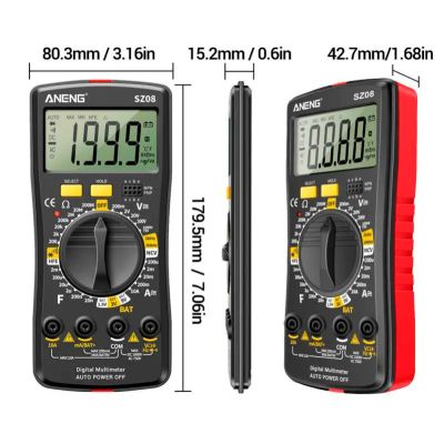 �������� ���������� ANENG SZ08, V, A, R, C, T, F, ������� hFE (SZ08) - �������� 5