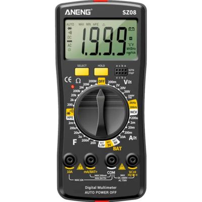 �������� ���������� ANENG SZ08, V, A, R, C, T, F, ������� hFE (SZ08) - �������� 1