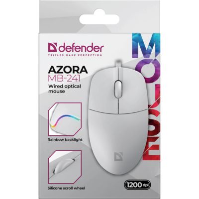 ����� Defender Azora MB-241 LED USB White (52242) - �������� 4