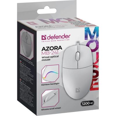 ����� Defender Azora MB-241 LED USB White (52242) - �������� 5