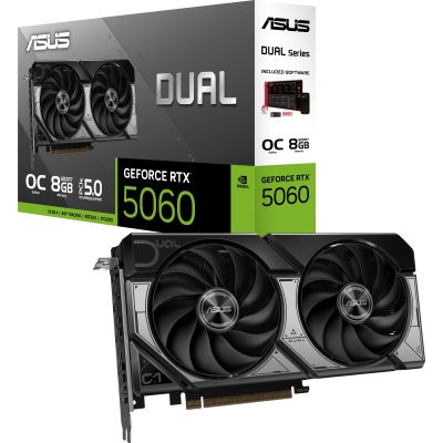 ���������� ASUS GeForce RTX5060 8Gb DUAL OC (DUAL-RTX5060-O8G) - �������� 8