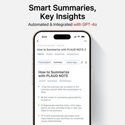   PLAUD AI Note Black (NB-100-BL) -  3