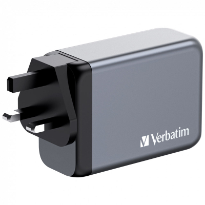 �������� ���������� Verbatim GaN 240 W 4 ports (USB-C-140 W,USB-C-100 W,USB-C-65 W /USB-A -3.0) (32205) - �������� 3