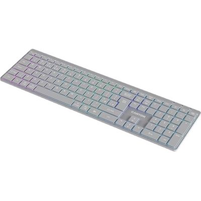 ���������� Canyon HKB-W11 Slim Dual Mode Wireless/Bluetooth RGB UA Grey (CNS-HBTK11G) - �������� 2