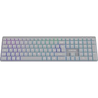 ���������� Canyon HKB-W11 Slim Dual Mode Wireless/Bluetooth RGB UA Grey (CNS-HBTK11G) - �������� 3