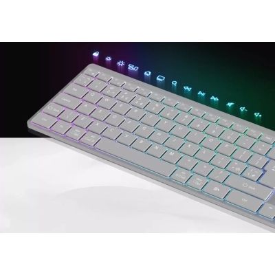 ���������� Canyon HKB-W11 Slim Dual Mode Wireless/Bluetooth RGB UA Grey (CNS-HBTK11G) - �������� 5