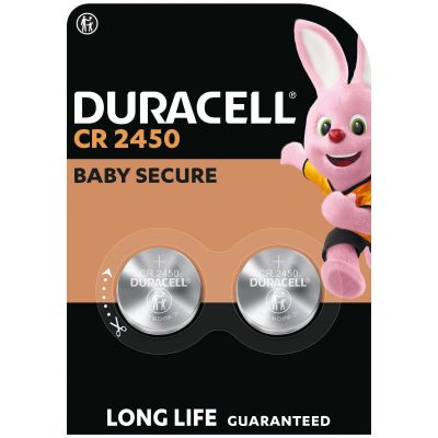  CR 2450     2450 3V, 2 .   Duracell (5012263) -  1