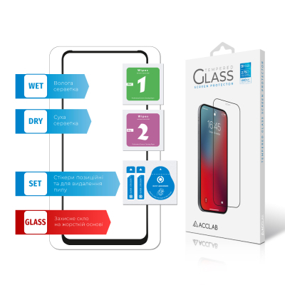 ���� ������� ACCLAB Full Glue Infinix Hot 40i Black (1283126588914) - �������� 7