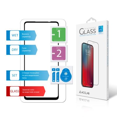   ACCLAB Full Glue MOTO E14 Black (1283126597688) -  7