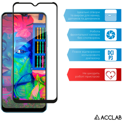 ���� ������� ACCLAB Full Glue Realme C30S Black (1283126551888) - �������� 5