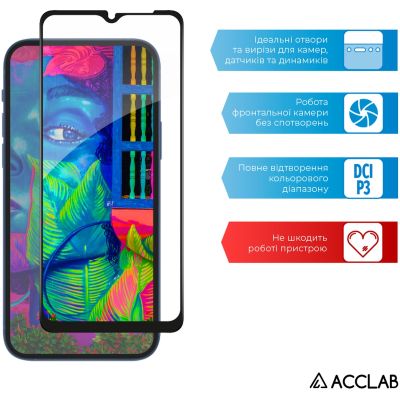 ���� ������� ACCLAB Full Glue Samsung A03 Black (1283126521621) - �������� 5