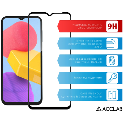 ���� ������� ACCLAB Full Glue Samsung M13 Black (1283126544927) - �������� 3