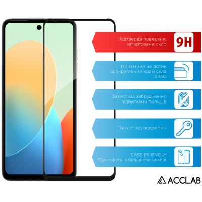 ���� ������� ACCLAB Full Glue Tecno Spark 20C Black (1283126589034) - �������� 3