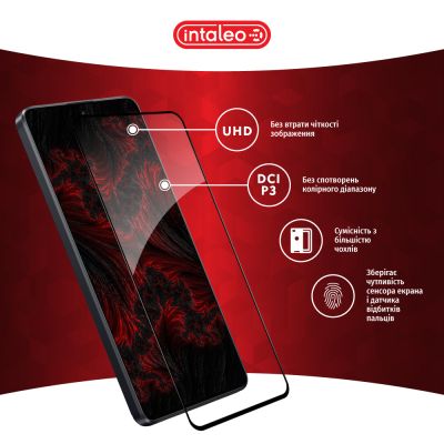 ���� ������� Intaleo Full Glue Xiaomi Poco M6 Pro Black (1283126589744) - �������� 4