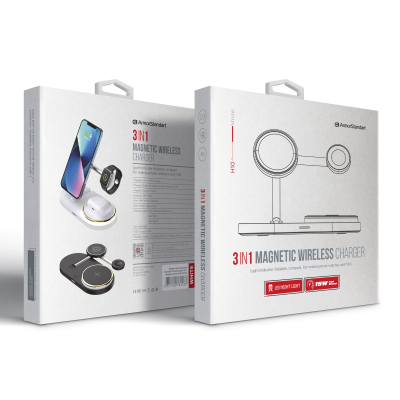 �������� ���������� Armorstandart Wireless Charging H101 3 in 1 Magnetic White (ARM78102) - �������� 7